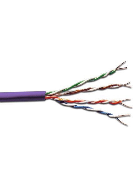 Digitus Category 6 (Cat. 6) U-Utp Data KABLOSU 500 Metrelik RULO LSOH AWG23 MOR Renk