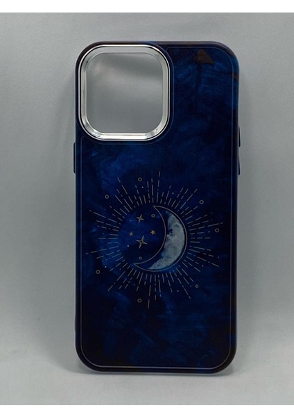 Apple iPhone 13 Özel Ay Baskılı Lüks Silikon Kılıf