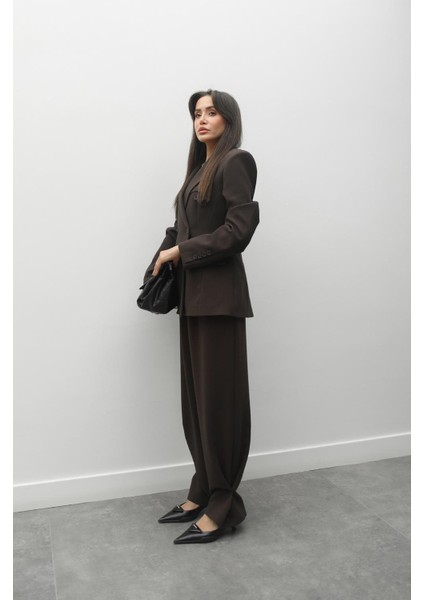 Kahverengi Premium Blazer Ceket Pantolon Takım fiyatları