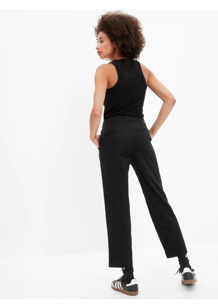 High Rise Girlfriend Washwell Khaki Pantolon fiyatları