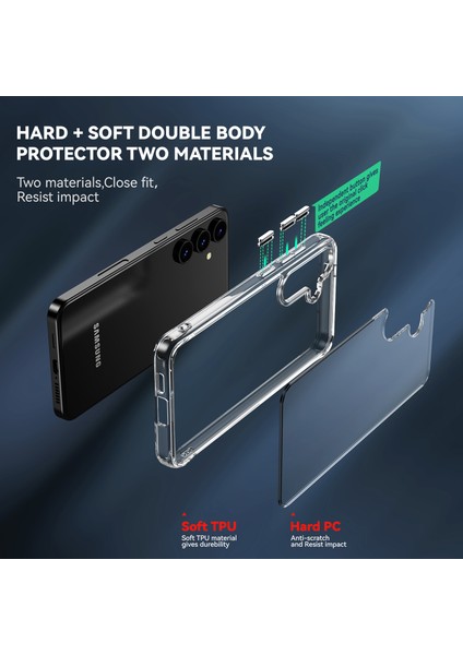Samsung Galaxy S25 Için Kristal Şeffaf Pc + Tpu Hibrit Telefon Kılıfı Şeffaf (Yurt Dışından) fırsatları