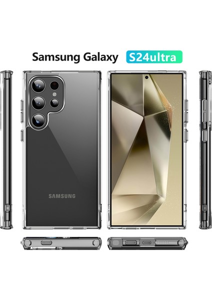 Samsung Galaxy S24 Ultra Için Kristal Şeffaf Pc + Tpu Hibrit Telefon Kılıfı Şeffaf (Yurt Dışından) fiyatları