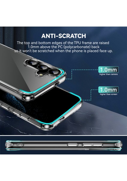 Samsung Galaxy S24 Için Kristal Şeffaf Pc + Tpu Hibrit Telefon Kılıfı Şeffaf (Yurt Dışından) fırsatları