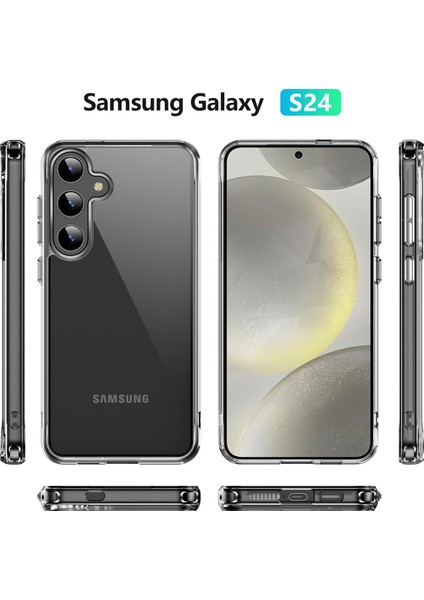 Samsung Galaxy S24 Için Kristal Şeffaf Pc + Tpu Hibrit Telefon Kılıfı Şeffaf (Yurt Dışından) indirimleri