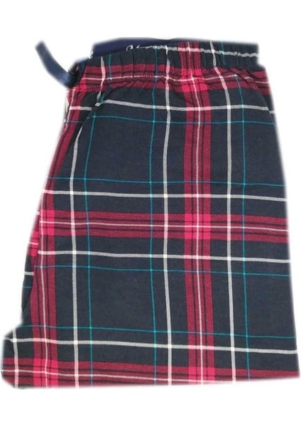 Kadın Ring Viskon Ekose Pijama Alt 9313