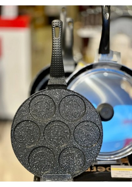 Döküm Granit Emojili Pankek Tavası 28 cm
