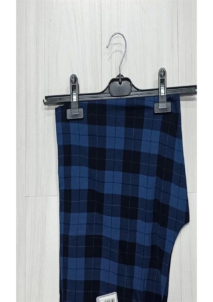 Tek Alt Kareli Desen Pantalon Kly 306