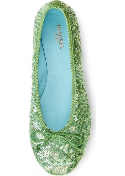 Paris Yeşil Payet Işlemeli Kumaş Babet modelleri