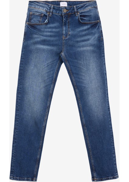 Normal Bel Normal Paça Slim Fit Antrasit Erkek Denim Pantolon PJI1329SS