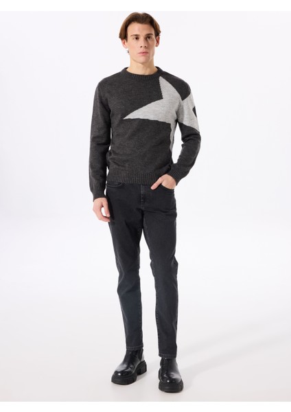 Gmg Fırenze Bisiklet Yaka Regular Fit Antrasit Erkek Kazak ZR24MFW04050 fiyatları