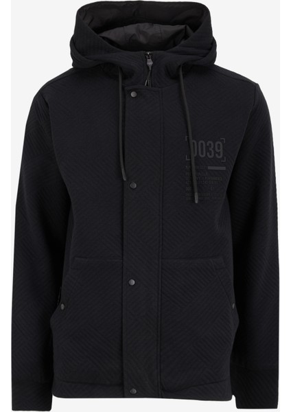 Gmg Fırenze Kapüşon Yaka Siyah Erkek Sweatshırt GU24MFW08031