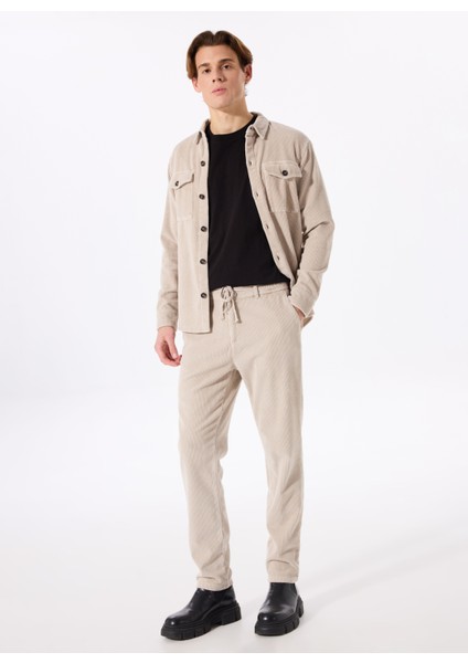 Gmg Fırenze Normal Bel Normal Paça Jogger Taş Erkek Pantolon GU24MFW01017