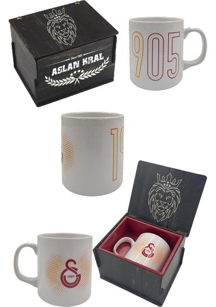 Kupa Gs Orijinal Lisanslı Mug, Özel Ahşap Kutulu