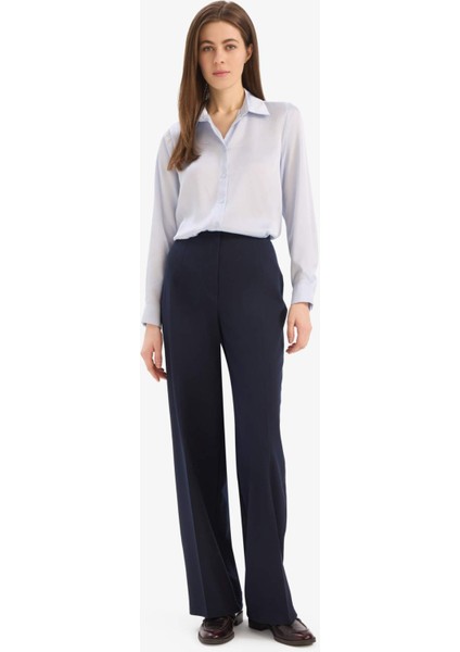 Regular Fit Saten Uzun Kollu Gömlek Z2989AZ25SP