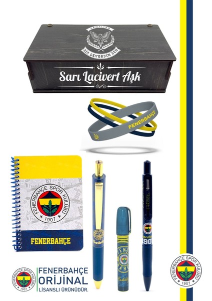 Orijinal Lisanslı Premium Kalem Bileklik Bloknot Silgi Hediyelik Set