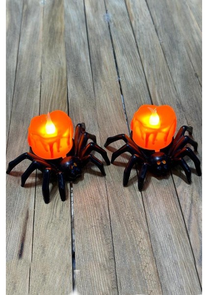 Halloween Işıklı Örümcek 2 Li