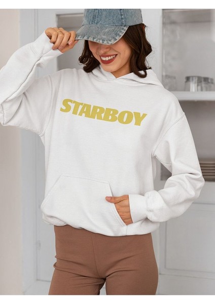 The Weeknd Baskılı Oversize Tasarım Şarkıcı Starboy Hoodie fırsatları