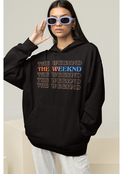 Tasarım The Weeknd 103.5 Dawn Fm Yazılı Oversize Rapper Hoodie fiyatları