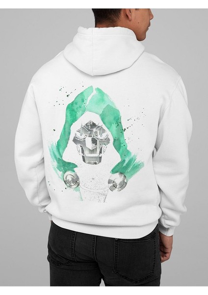 Tasarım Doctor Doomsday Baskılı Oversize Marvel Hoodie indirimleri