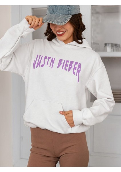 Tasarım Justin Bieber Baskılı Oversize Şarkıcı Hoodie fiyatları