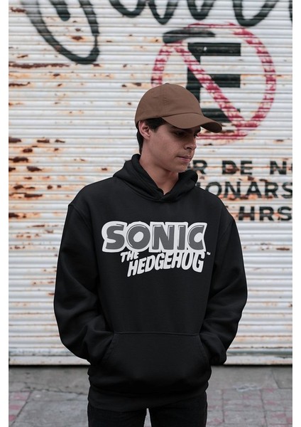Sonic The Hedgehog Baskılı Oversize Çizgi Film Hoodie fiyatları