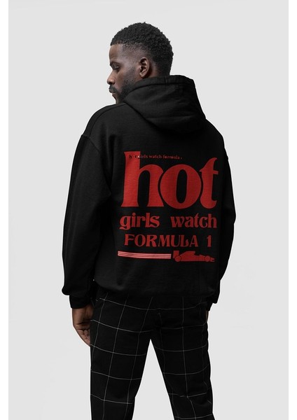 Hot Girls Watch Formula 1 Yazılı Oversize Tasarım Hoodie indirimleri