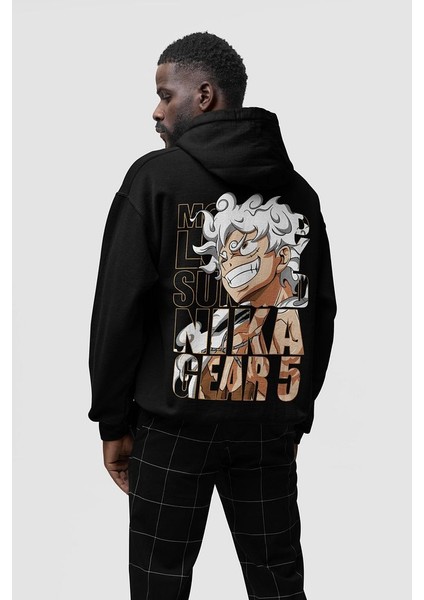 Monkey Luffy Gear 5 Baskılı Oversize Anime Hoodie indirimleri