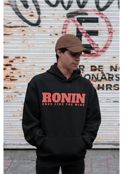 Ronin Samurai Yazılı Oversize Tasarım Film Hoodie fiyatları