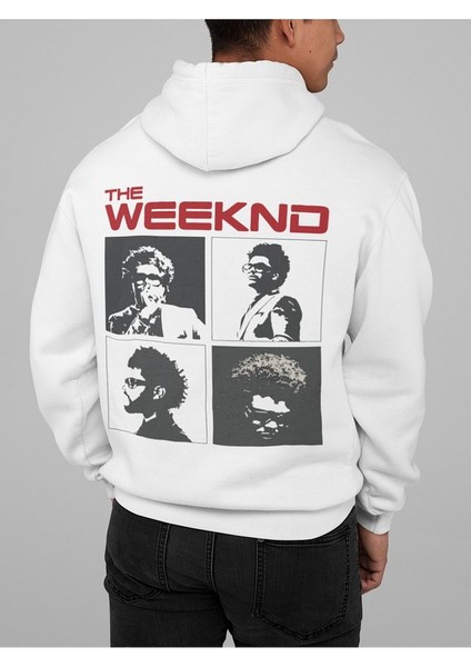 Tasarım The Weeknd Baskılı Oversize Rapper Şarkıcı Hoodie modelleri