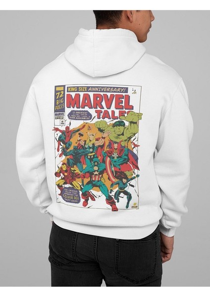 Tasarım Dergi Kapağı Avengers Baskılı Oversize Marvel Hoodie indirimleri