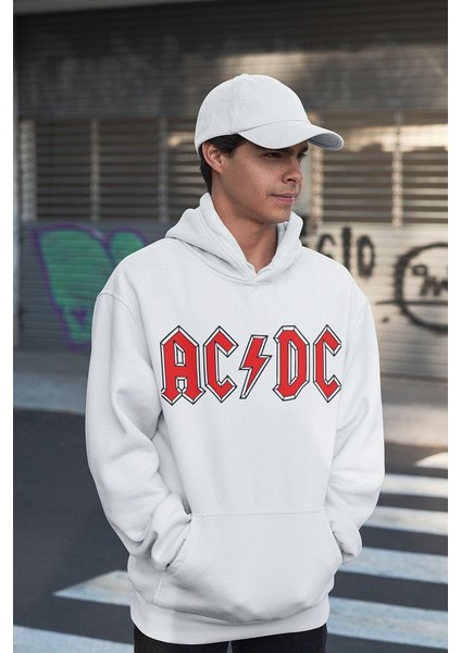 Ac Dc Baskılı Oversize Müzik Grubu Rock Metal Hoodie fiyatları