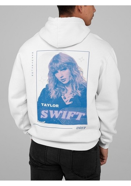 Reputation Taylor Swift Baskılı Oversize Şarkıcı Hoodie