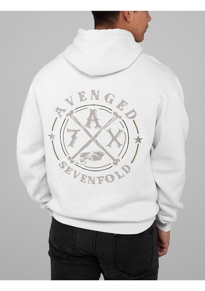 Avenged Sevenfold Baskılı Oversize Müzik Grubu Rock Metal Hoodie