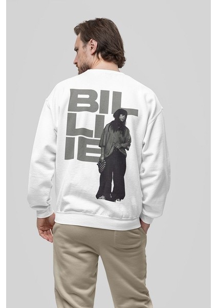 Tasarım Billie Eilish Baskılı Oversize Şarkıcı Sweatshirt fiyatları