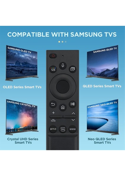 Akıllı Neo QLED Hdr Çerçeve Kavisli Için Sesli Uzaktan Kumanda (Yurt Dışından)