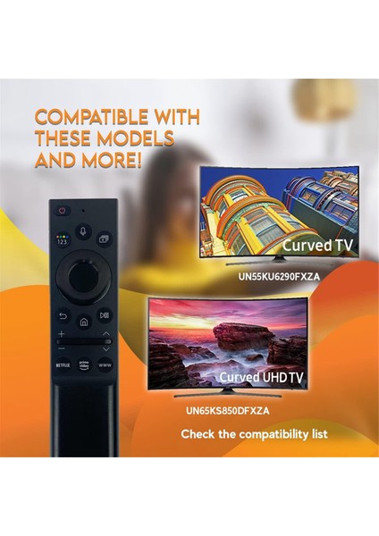Akıllı Neo QLED Hdr Çerçeve Kavisli Için Sesli Uzaktan Kumanda (Yurt Dışından)