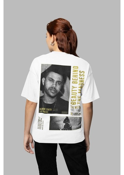 Tasarım The Weeknd Baskılı Unisex Oversize Rapper Tişört