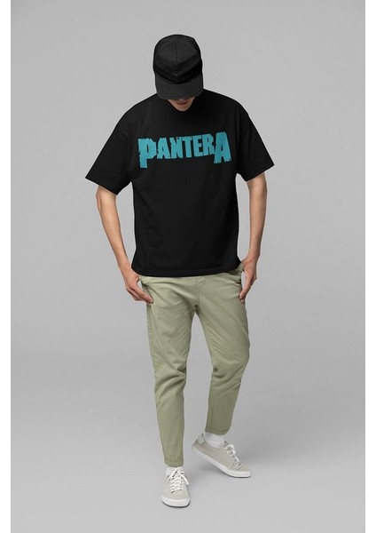 Pantera Rock Metal Müzik Grubu Baskılı Unisex Oversize Tişört fiyatları