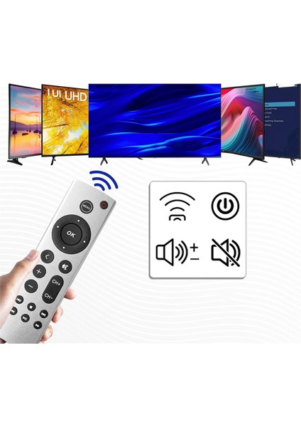 Tv 4K Tv Kutusu 2. ve 3. Nesil Için Evrensel Uzaktan Kumanda (Yurt Dışından)