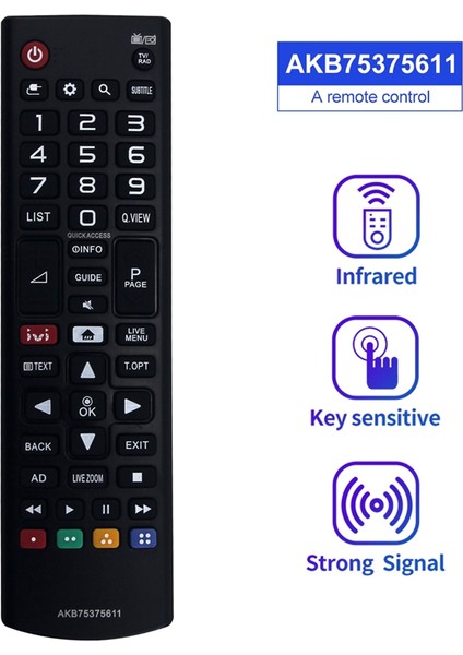 AKB75375611 Tv Uzaktan Kumandasını Değiştirin 32LK615BPLB 32LK6190PLA (Yurt Dışından)