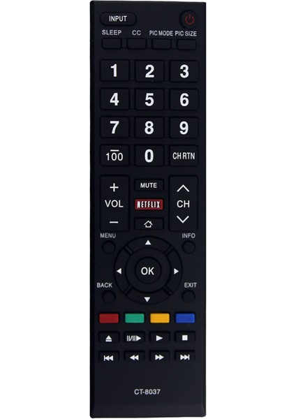 CT-8037 Uzaktan Kumanda Akıllı Hdtv Tv Için Değiştirilebilir (Yurt Dışından)