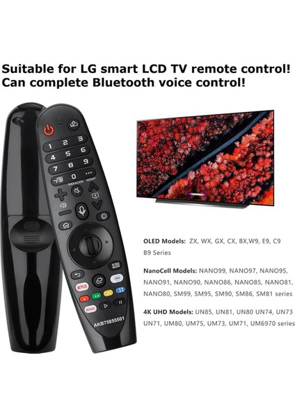 AN-MR20GA AN-MR19BA Akıllı Tv 17-20 Için Voice Magic Uzaktan Kumanda (Yurt Dışından)