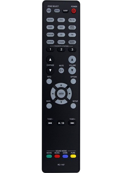 Uzaktan Kumanda RC-1167 Av Alıcısı AVR-2113 ile Değiştirilebilir (Yurt Dışından)