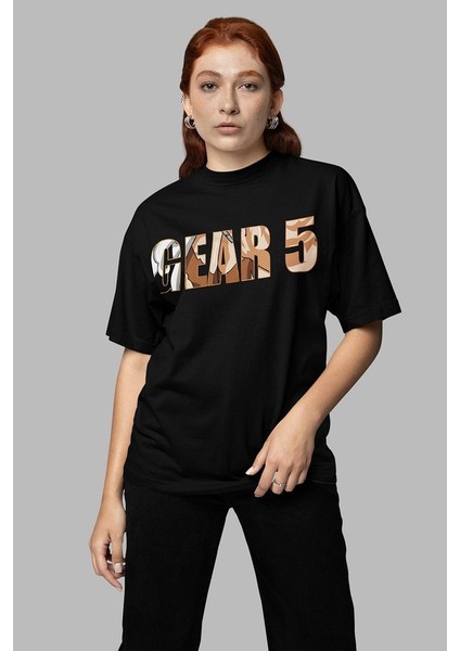Monkey D. Luffy Nika Gear 5 Baskılı Unisex Oversize Anime Karakter Tişört