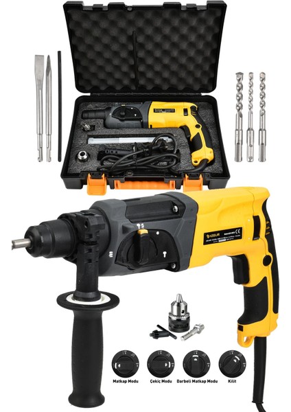 850W Darbeli Metal Şanzıman Kırıcı Delici Hilti Matkap