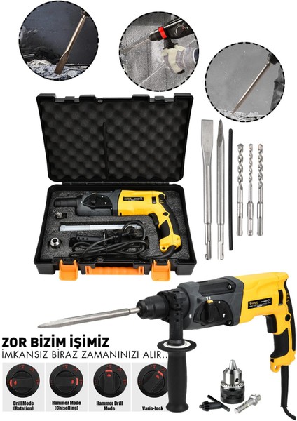 850W Darbeli Metal Şanzıman Kırıcı Delici Hilti Matkap