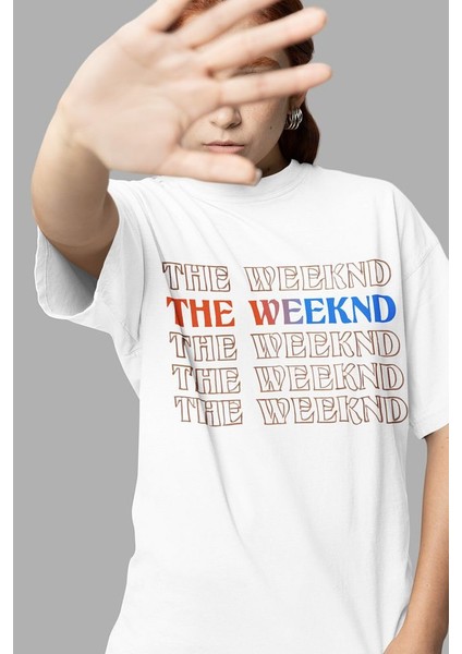 Tasarım The Weeknd 103.5 Dawn Fm Baskılı Unisex Oversize Rapper Tişört