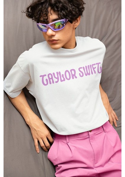 1989 Taylor Swift Baskılı Unisex Oversize Şarkıcı Tişört fiyatları