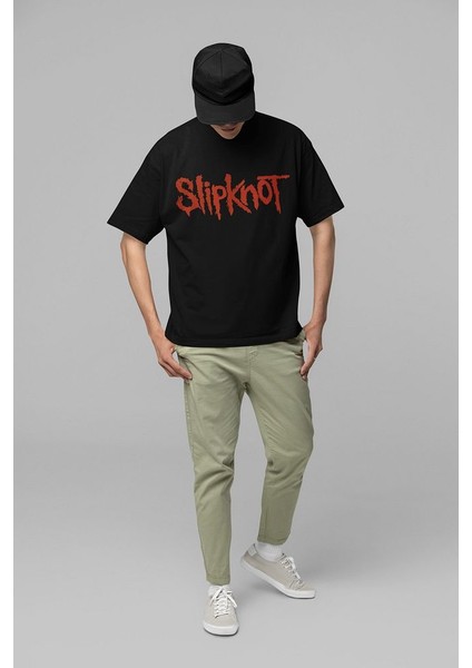 Slipknot Baskılı Unisex Oversize Tişört