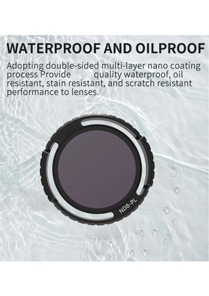 Avata 2 Drone Su Geçirmez Için ND8PL Lens Filtresi (Yurt Dışından)